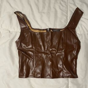 Shein Pleather Top